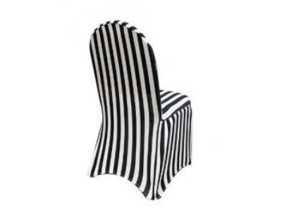 Ruched Black Spandex Chair Cover – $2.50