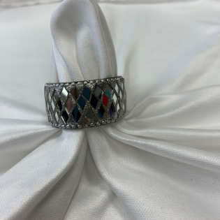 mirrored napkin ring 