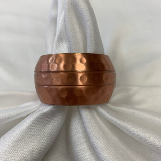 hammered napkin ring 