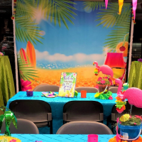 luau backdrop