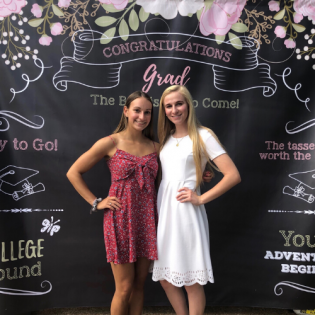floral grad backdrop 