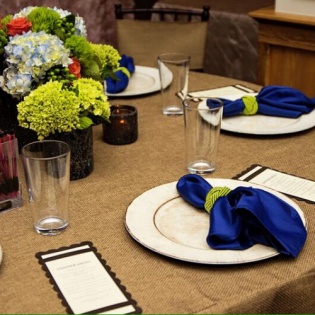 burlap tablecloth 
