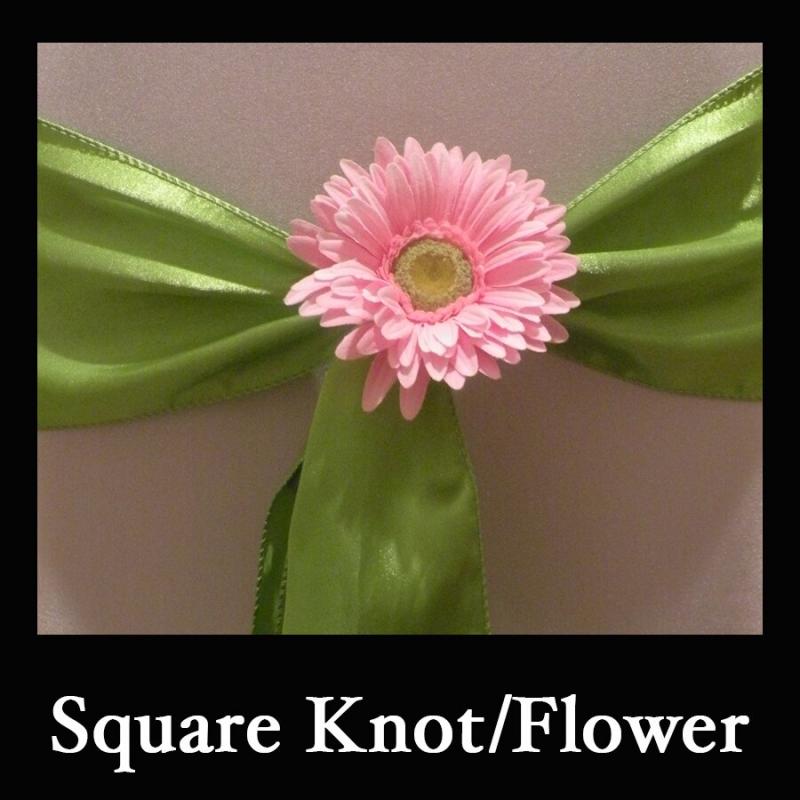 square knot flower sash